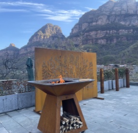 Corten Steel BBQ Grill